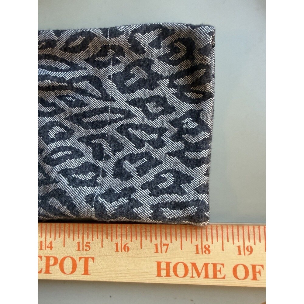 Soft Surroundings Womens Animal Print Full Zip Hoodie Grey M - Picture 6 of 7
